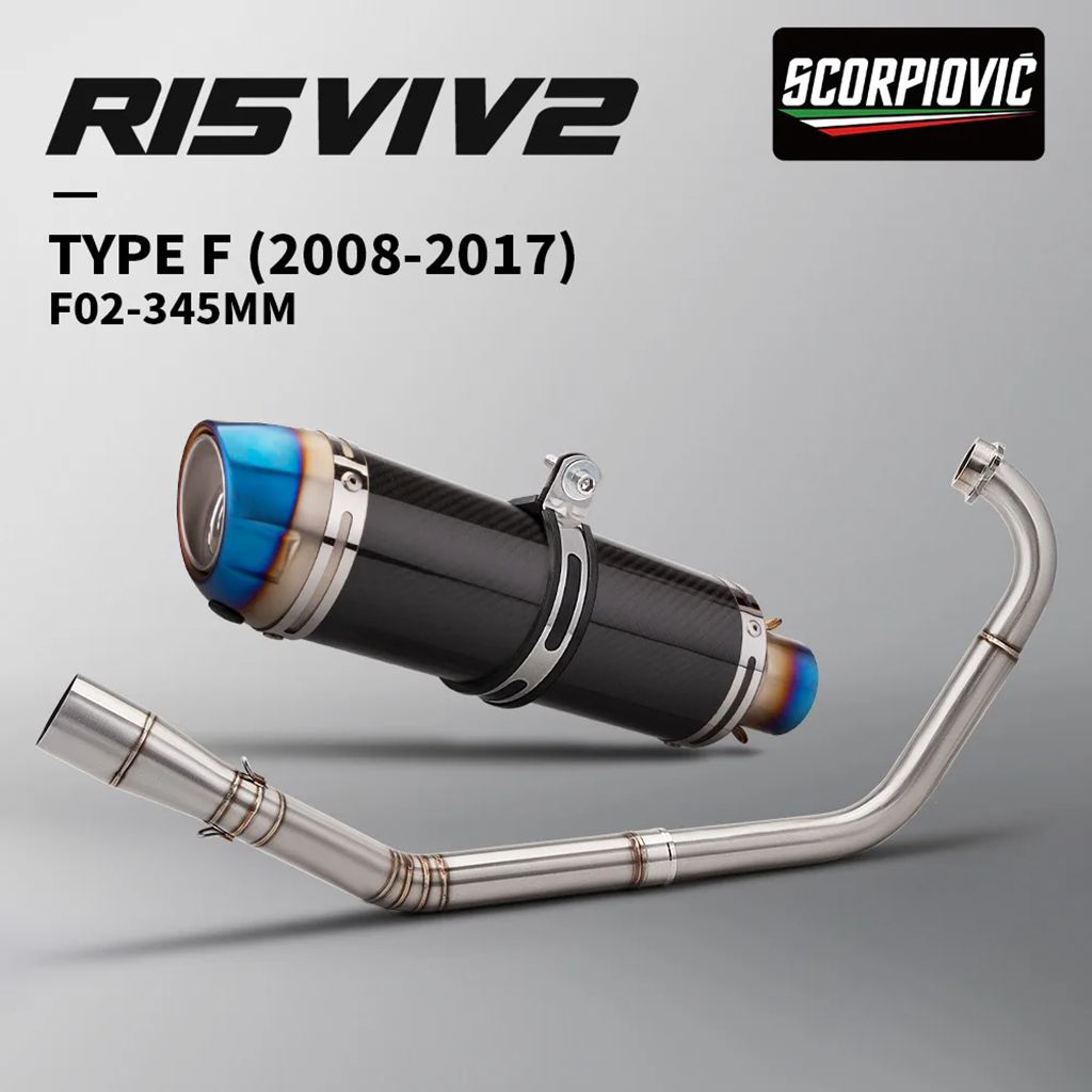 【並行輸入品】YZF-R125 MT125 R15 MT15 V1 V2 MT-15 2008-2017 用バイク排気システムエスケープ