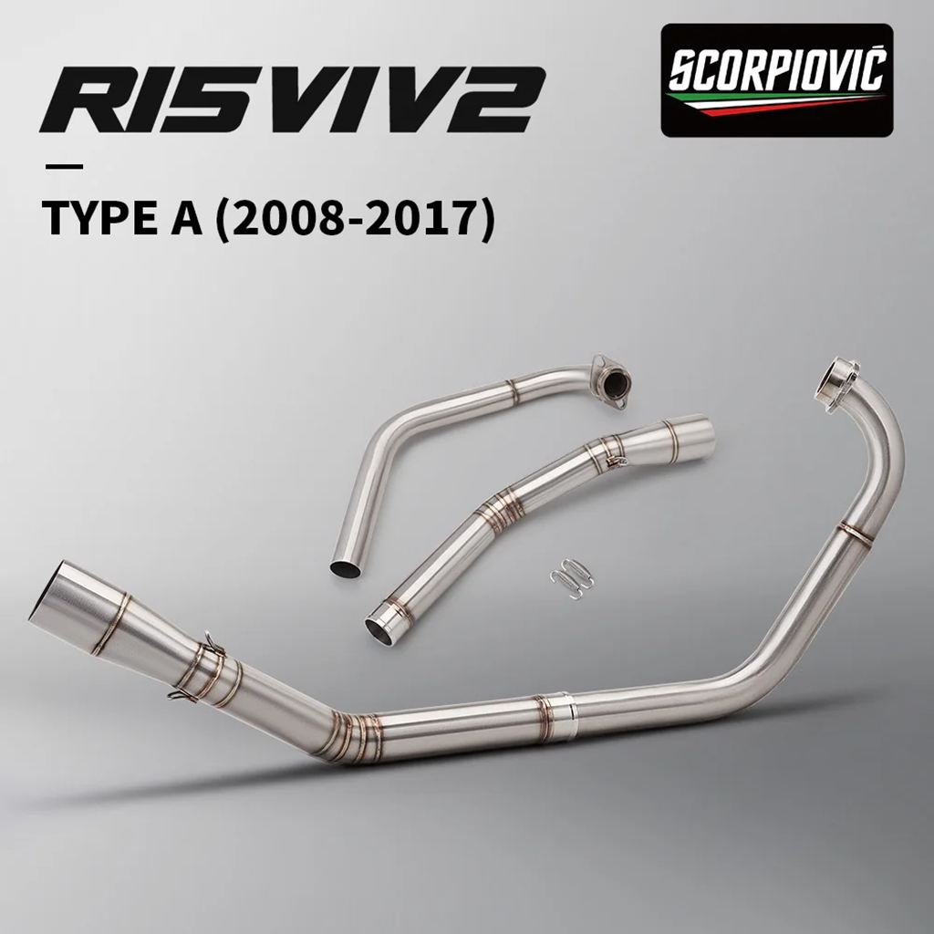 【並行輸入品】YZF-R125 MT125 R15 MT15 V1 V2 MT-15 2008-2017 用バイク排気システムエスケープ