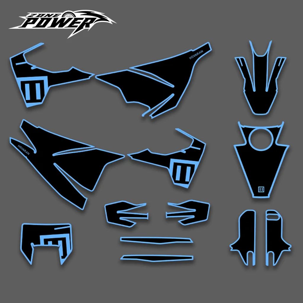 並行輸入品】POWERZONE グラフィック背景ステッカー デカールキット 