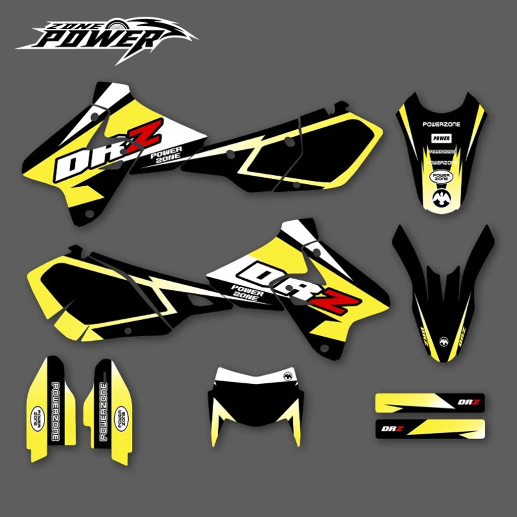 並行輸入品】POWERZONE モトクロスチームグラフィック背景ステッカー