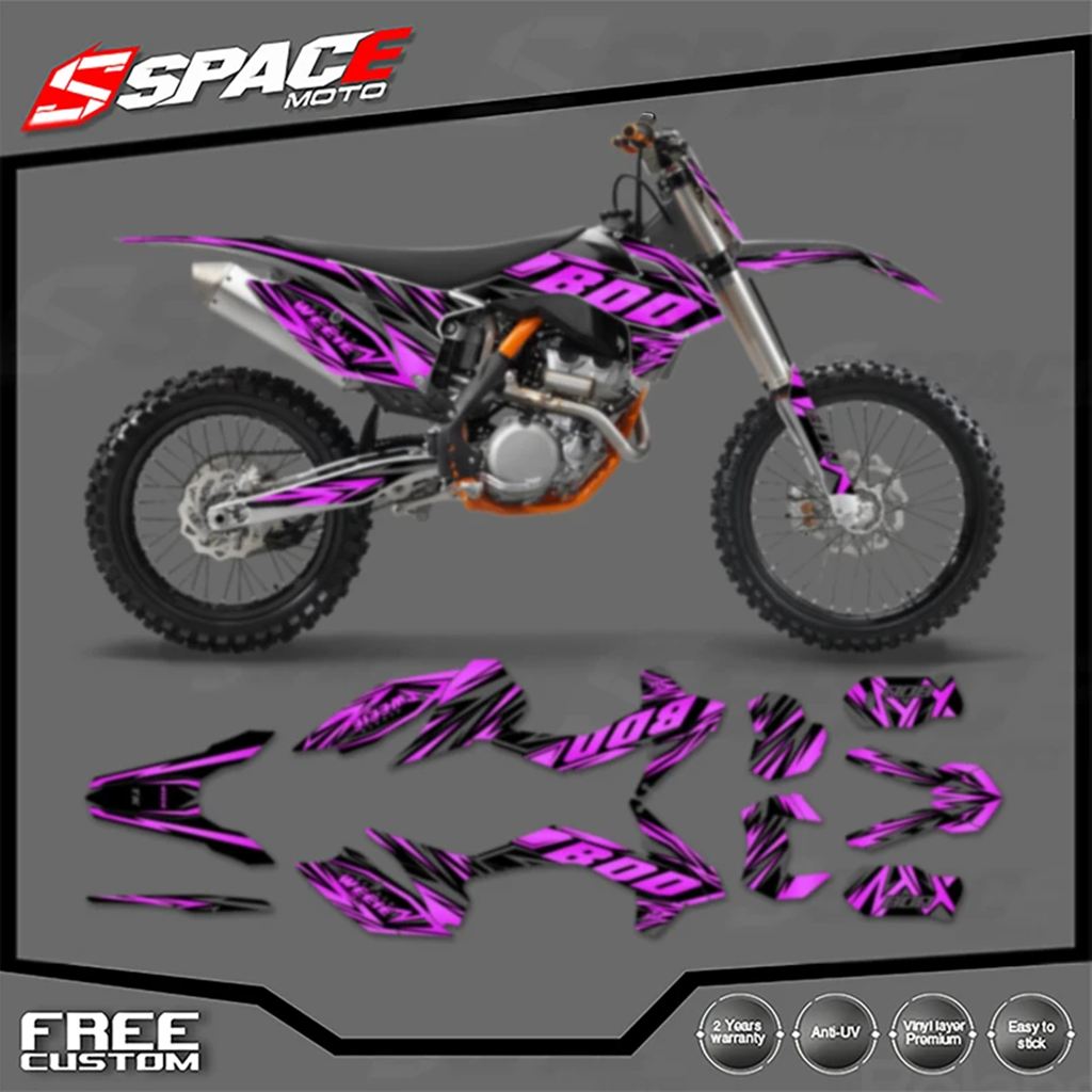 並行輸入品】スペースカスタムバイクグラフィック背景デカール KTM EXC