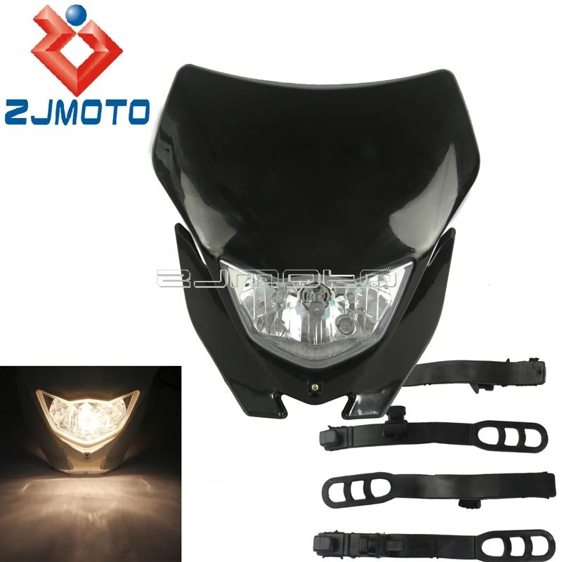 並行輸入品】モトクロス電球ヘッドライトランプHI/LOビームライト