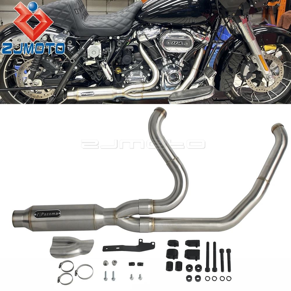 並行輸入品】バイクマフラーハーレー CVO ロードグライド ST FLTRXSTSE