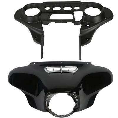【並行輸入品】 ヘッドライトフェアリングフロントカウルフォークマウントスピードメーターカバーカウハーレーハーレーツーリンググライドウルトラリミテッド_3