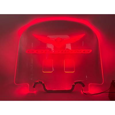 並行輸入品】 LEDライト付きバイクリアフロントガラス ホンダゴールド