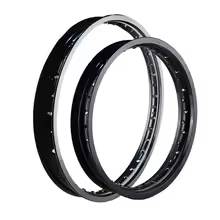 【並行輸入品】 6061航空アルミf / rバイクブラック/リム輪サークル2.15x18 1.60x21 36スポーク穴高強度ブラックの画像