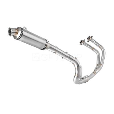 【並行輸入品】 バイク用ハイポジションエキゾーストサイレンサー スリップオンエキゾーストパイプ ヤマハ700 t7 t700 xtz 690 700 2021 2022 2023 2024