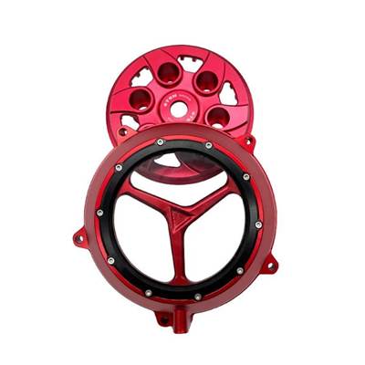 【並行輸入品】 Nc250/450オフロードバイクエンジンクラッチカバーCNCホタルフィットクリアサイドカバー小型ドラムカバーガンボッサーの画像
