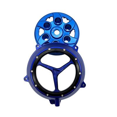 【並行輸入品】 Nc250/450オフロードバイクエンジンクラッチカバーCNCホタルフィットクリアサイドカバー小型ドラムカバーガンボッサーの画像