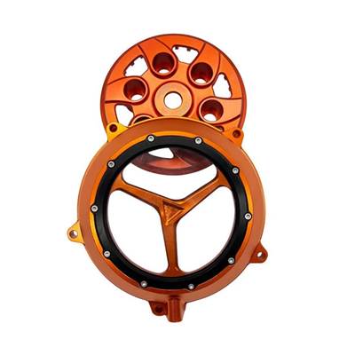 【並行輸入品】 Nc250/450オフロードバイクエンジンクラッチカバーCNCホタルフィットクリアサイドカバー小型ドラムカバーガンボッサーの画像