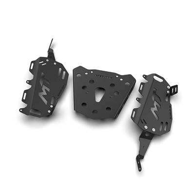 【並行輸入品】 バイクリアサイドラゲッジラックセット トップケース マウントプレート cfmoto 450mt mt 450 mt 2014 2024の画像