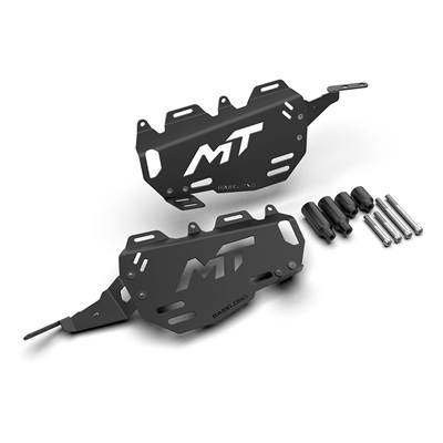 【並行輸入品】 バイクリアサイドラゲッジラックセット トップケース マウントプレート cfmoto 450mt mt 450 mt 2014 2024の画像