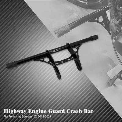 【並行輸入品】 バイクフロントエンジンガードバー ブラック ハーレースポーツスター用 アイアン883 1200 xl 2018 2019 2020 2021 超低の画像