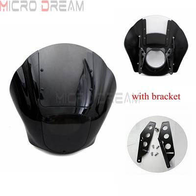 【並行輸入品】 ヘッドライト用ブラケットキット付きクリアウィンドプロテクション エントリースポーツスター1200アイアン883 xl883n 1988-2016の画像