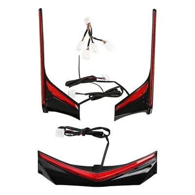 【並行輸入品】 LEDバイク 二輪テールライトストリップ フェンダーチップ runブレーキ ホンダgolding gl1800 2012-2017 f6b 2013-2017の画像