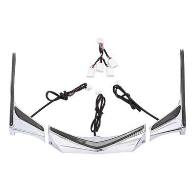 【並行輸入品】 LEDバイク 二輪テールライトストリップ フェンダーチップ runブレーキ ホンダgolding gl1800 2012-2017 f6b 2013-2017の画像