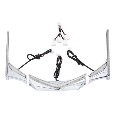 【並行輸入品】 LEDバイク 二輪テールライトストリップ フェンダーチップ runブレーキ ホンダgolding gl1800 2012-2017 f6b 2013-2017の画像