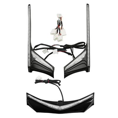 【並行輸入品】 LEDバイク 二輪テールライトストリップ フェンダーチップ runブレーキ ホンダgolding gl1800 2012-2017 f6b 2013-2017の画像
