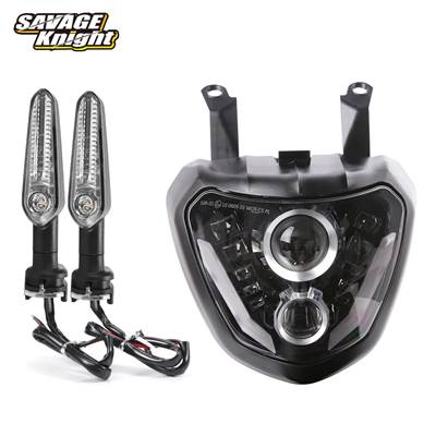 【並行輸入品】 ヤマハMT07 2014-2017 fz07 fz mt 07用ヘッドライトアセンブリ 高輝度 24 92W FZ-07 MT-07の画像