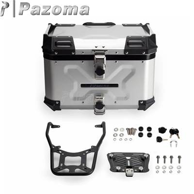 【並行輸入品】 ハーレーパンアメリカ1250 テールラゲッジトップケース サイドボックス 2021-2024用ブラケットキット付きバイクアルミトランク_6