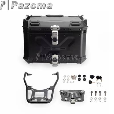 【並行輸入品】 ハーレーパンアメリカ1250 テールラゲッジトップケース サイドボックス 2021-2024用ブラケットキット付きバイクアルミトランク_7