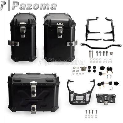 【並行輸入品】 ハーレーパンアメリカ1250 テールラゲッジトップケース サイドボックス 2021-2024用ブラケットキット付きバイクアルミトランク_3