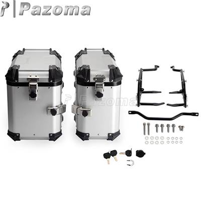 【並行輸入品】 ハーレーパンアメリカ1250 テールラゲッジトップケース サイドボックス 2021-2024用ブラケットキット付きバイクアルミトランク_4