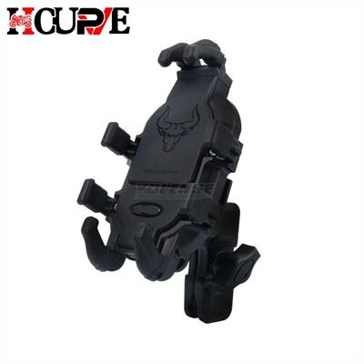 バイク用GPSナビゲーター付き携帯電話ホルダー フロントフォーク