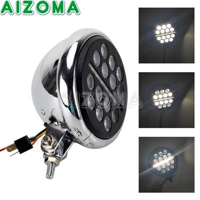 並行輸入品】 クラブスタイル5.75 ''ledラウンドヘッドライト5-3/4