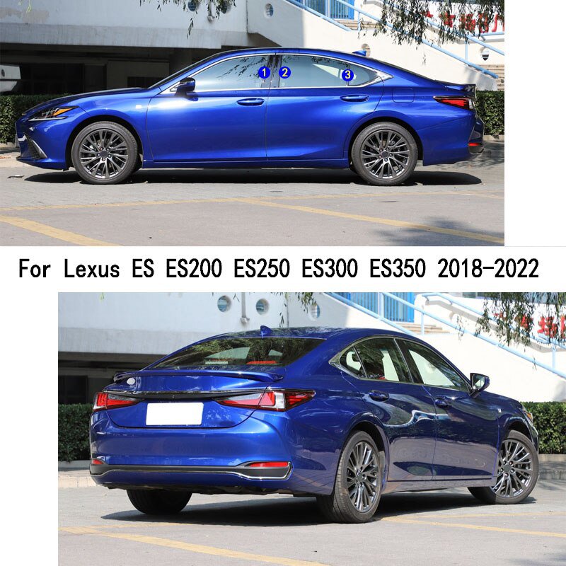 Lexus plexus es 200 es250 es300 es350 2018-2022 プラスチックカバー ドア 窓 黒 モールディング｜ykn-sutoa｜06