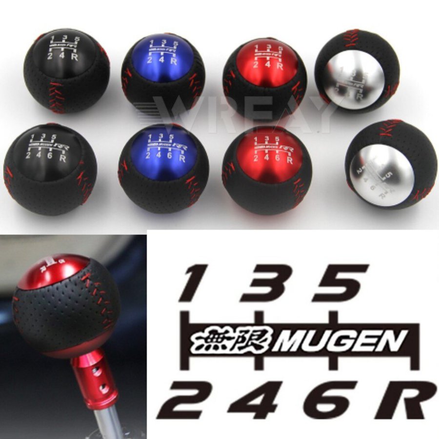 並行輸入品】 5-6速度 RR 革 車 ギアシフトノブ M10X1.5 ホンダタイプ