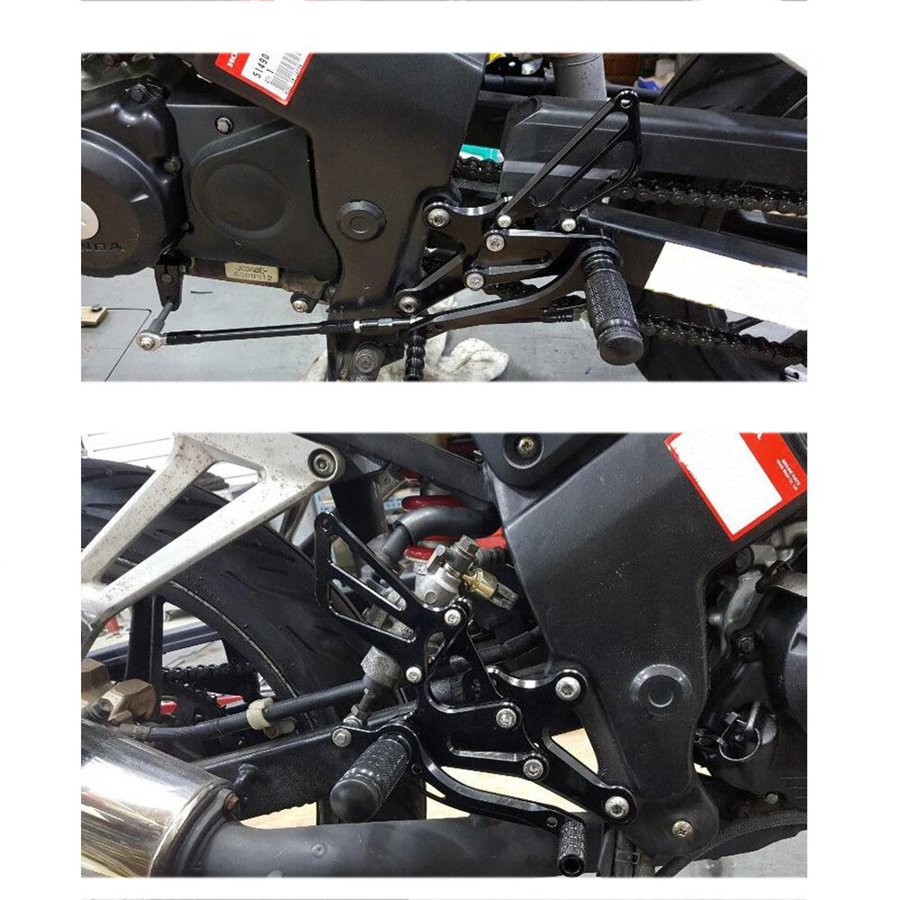 【並行輸入品】 ホンダ フットレスト カスタム CBR125 CBR150 2004-2010 オートバイ フットレスト 調整可能 CBR 150 R REARSET 足ペグの画像