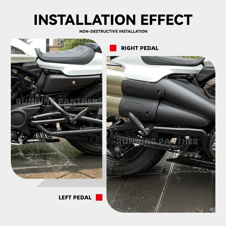 【並行輸入品】 スポーツスター フットレスト1250 rh 1250 2021 2022 オートバイ バイク カスタム 助手席 フットペグ 加熱シールドキット_9