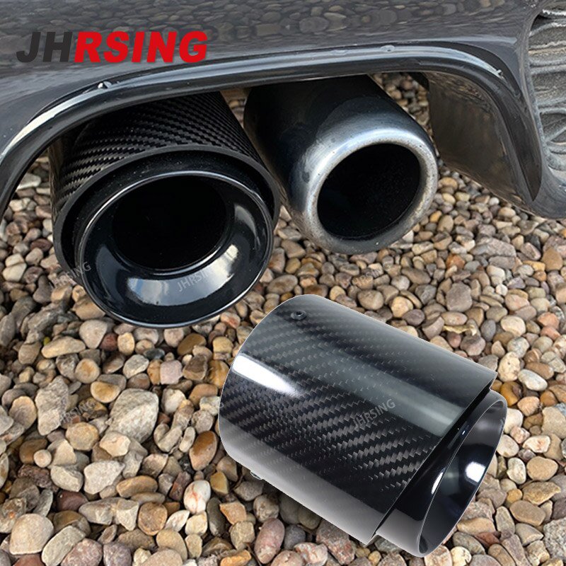 Works カーボンファイバー マフラー 並行輸入品】 カーボンファイバー ミニマフラー ロゴ R55 r56 r57 r58