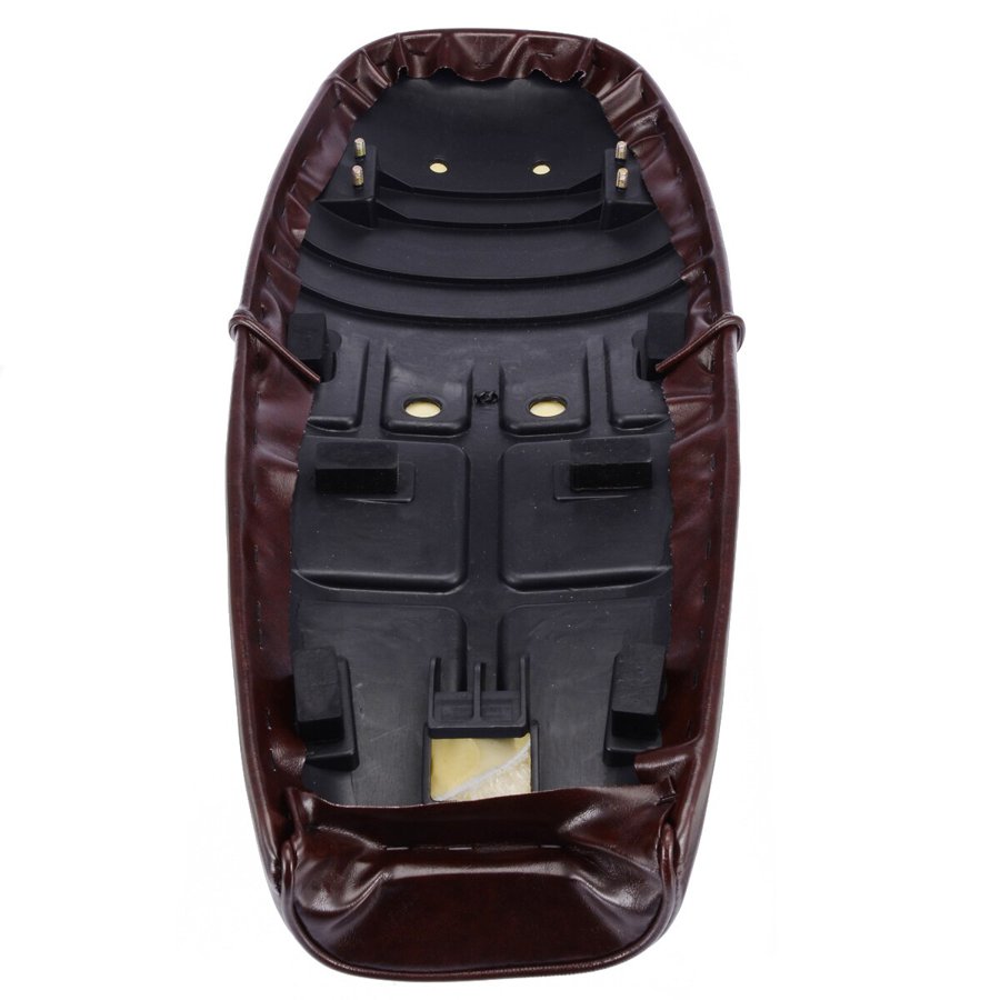 【並行輸入品】 Pu レザーバイク サドル シートカバー レトロ フラットブラ バイク カスタム_4