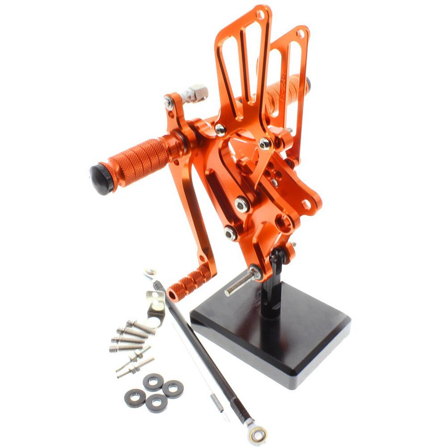 【並行輸入品】 バックステップキット 6ポジション▽cncアルミ削り出し 高品質アルマイト ホンダvfr400 nc30 rvf400 nc35の画像