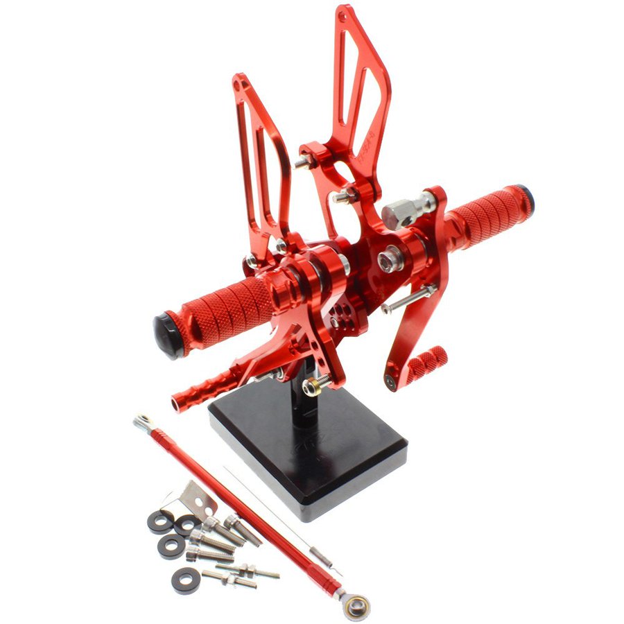 【並行輸入品】 バックステップキット 6ポジション▽cncアルミ削り出し 高品質アルマイト ホンダvfr400 nc30 rvf400 nc35の画像