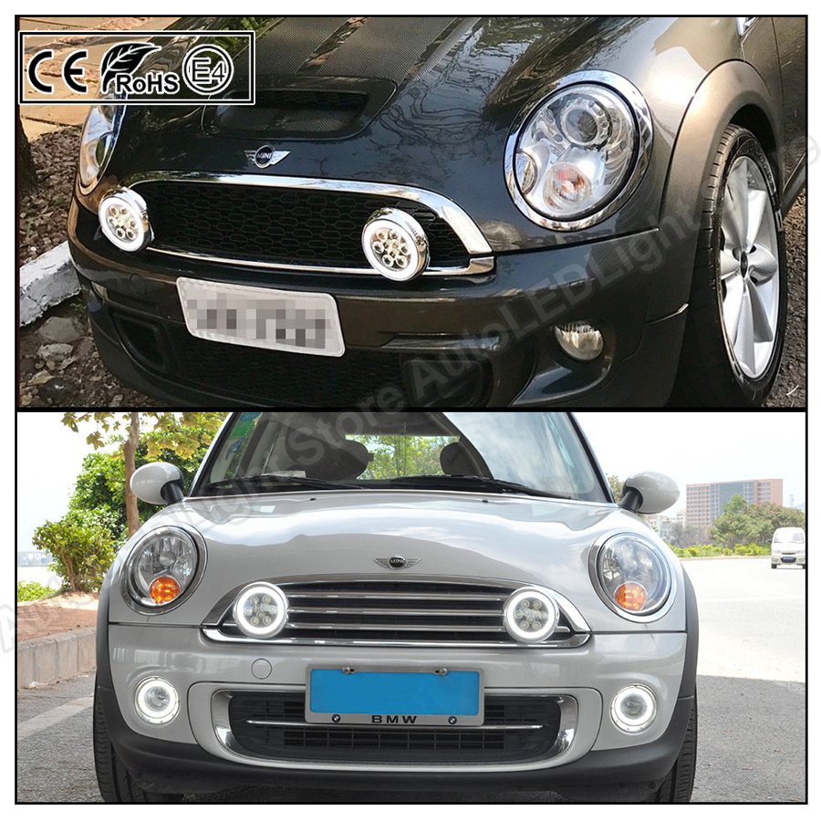 並行輸入品】 ミニクーパー ヘッドライト ハローリング R55 r56 r57