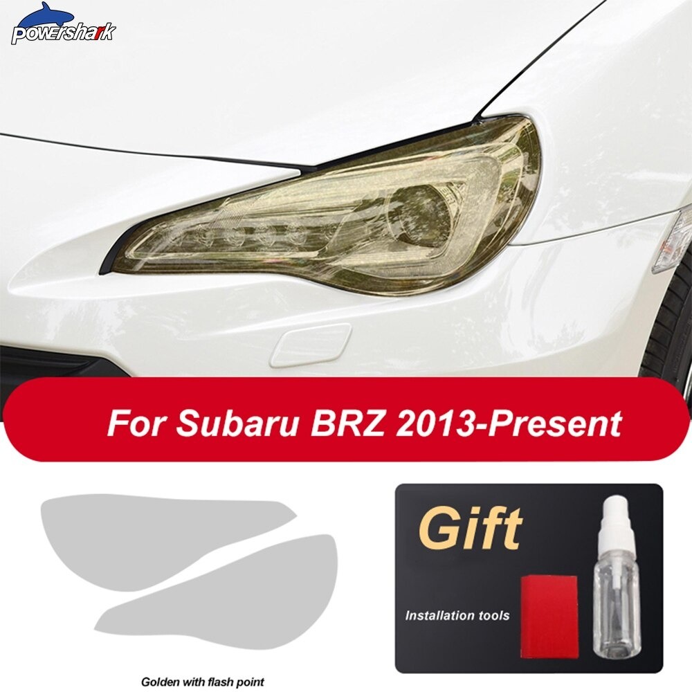 スバルBRZ　純正品ヘッドライト2個 2 個ヘッドライト色合い黒保護フィルム保護透明TPUステッカー