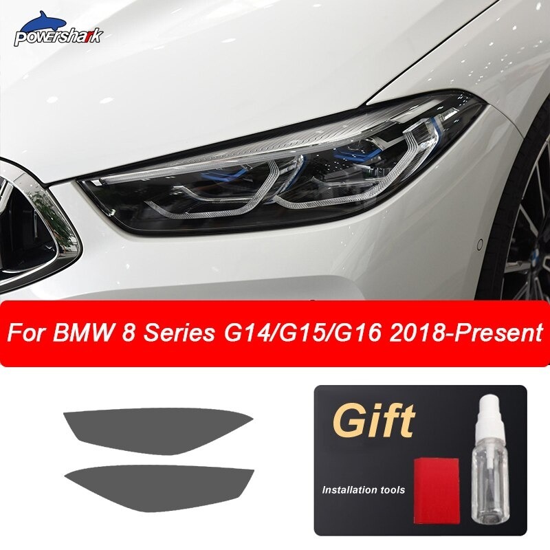 BMW F30 F31 G20 F10 F11 G30 F40 F32 F22 F36 F07 F34 G32 G11 G15 ヘッドライト スモークブラック 保護フィルム 外装 カスタム おしゃれ｜yko-storeyk｜02