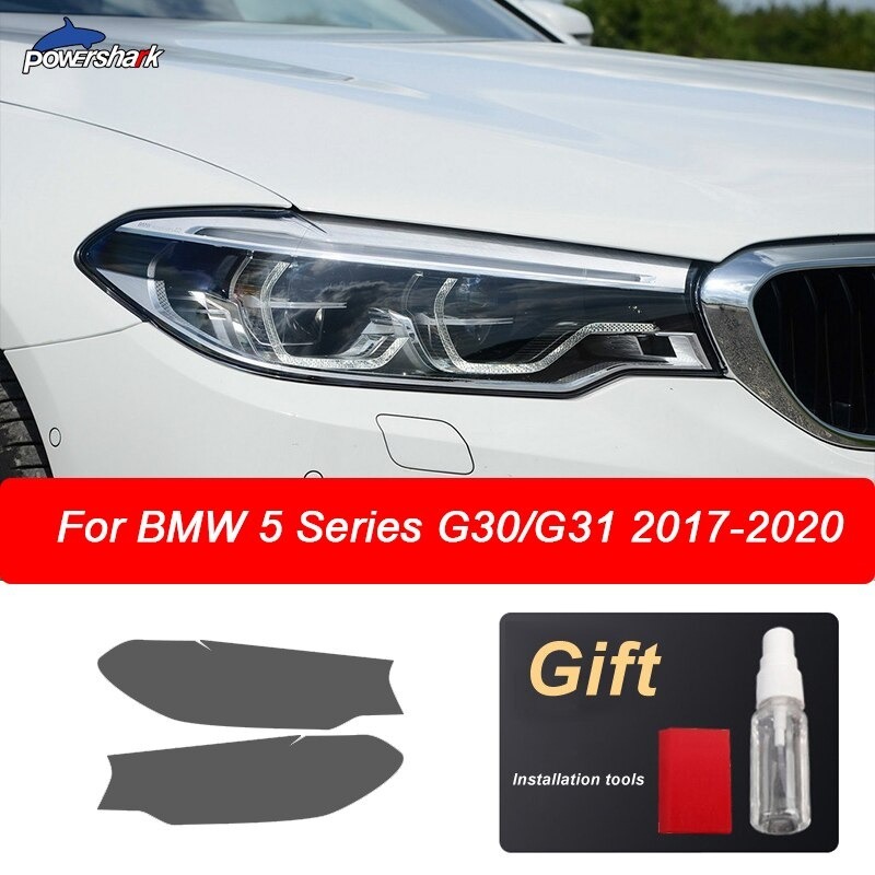 BMW F30 F31 G20 F10 F11 G30 F40 F32 F22 F36 F07 F34 G32 G11 G15 ヘッドライト スモークブラック 保護フィルム 外装 カスタム おしゃれ｜yko-storeyk｜03