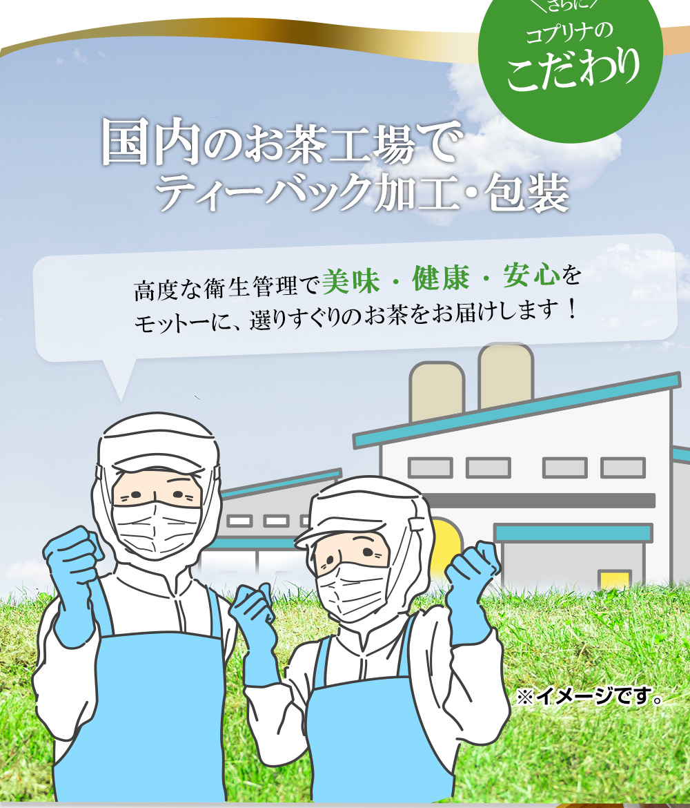 国内お茶工場/衛生管理/美味/健康/安心