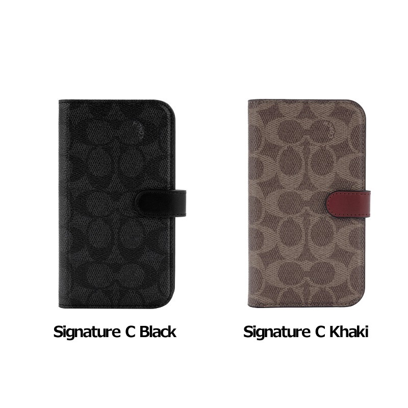 スマホケース 携帯ケース iphone14/13 ケース COACH コーチ 手帳型 Folio Case Signature C アイフォン  アイホン 携帯カバー おしゃれ 可愛い かわいい :0650450080444:Y!mobile Selection 通販  