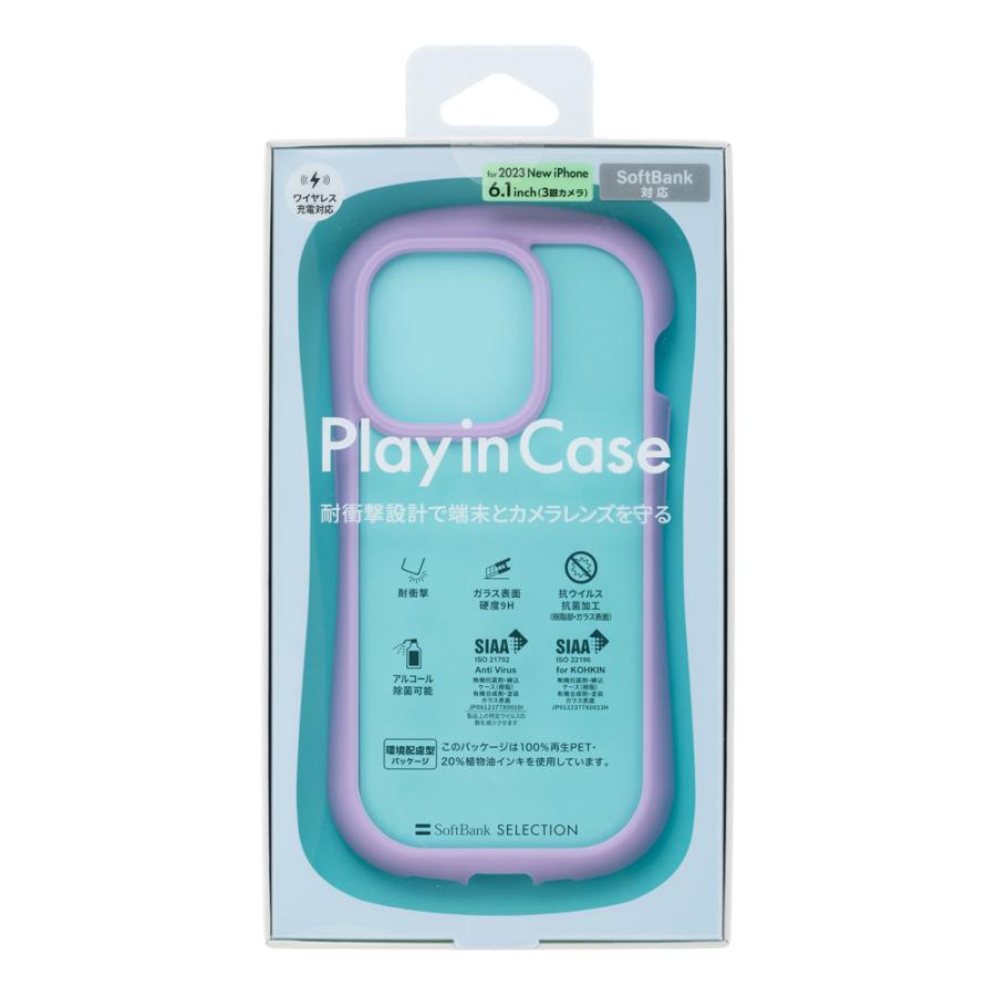 SoftBank SELECTION Play in Case for iPhone 15 Pro 耐衝撃 iPhoneケースSB-I016-HYAH/CL｜ymobileselection｜13