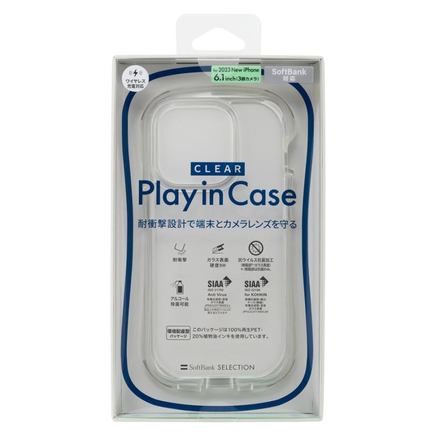 SoftBank SELECTION Play in Case for iPhone 15 Pro 耐衝撃 iPhoneケースSB-I016-HYAH/CL｜ymobileselection｜08