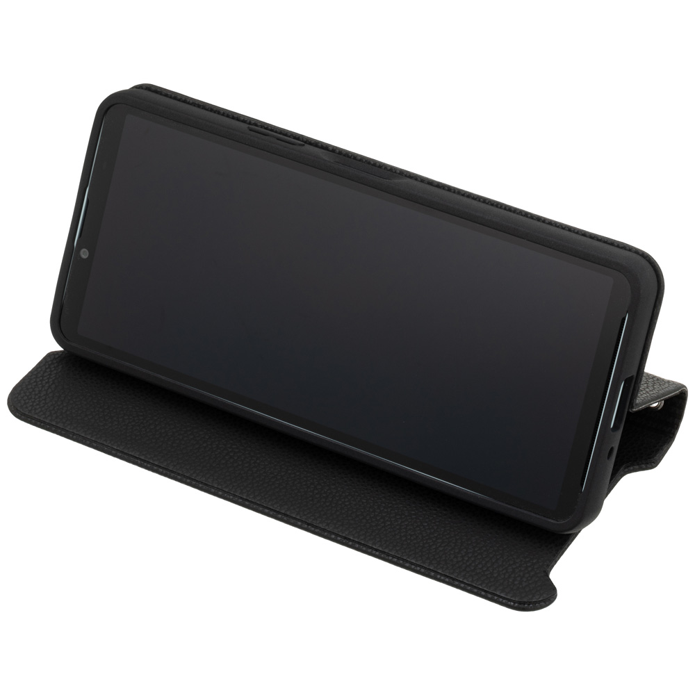 SoftBank SELECTION 耐衝撃 抗ウイルス 抗菌 Stand Flip for Xperia 10 VI / ブラック SB-A074-SDFB/BK カードポケット スタンド機能 ストラップホール付き | SoftBank SELECTION | 05