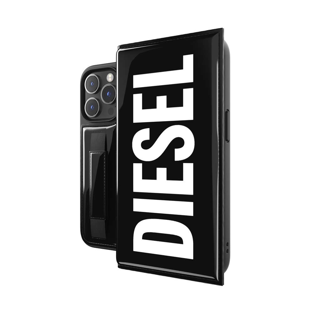 スマホケース 携帯ケース iphone14Pro ケース DIESEL ディーゼル ブラック 手帳型 Wallet Case FW22 アイフォン  アイホン 携帯カバー おしゃれ 可愛い かわいい