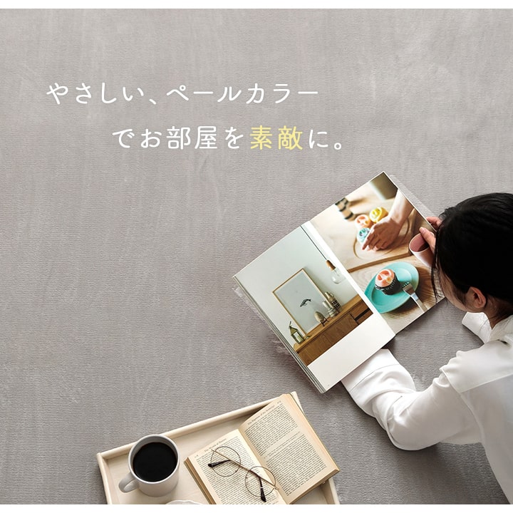 ラグ カーペット 200×300cm 4畳 4帖 大判 大きい 長方形 洗える 抗菌防臭 滑り止め付き 薄手 おしゃれ 無地 床暖房ホットカーペット対応 フランネル ピオニー2_1