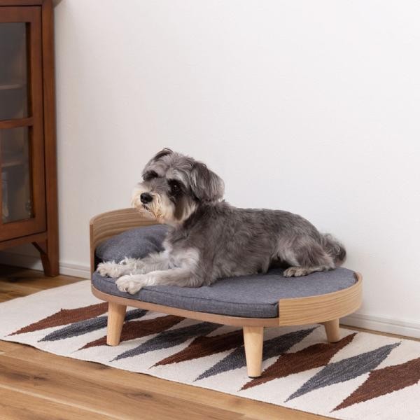 木製天然木ペット用ベッド　小型犬　犬用　中古 fc1072-1.jpg