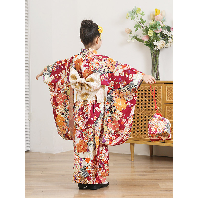 七五三 着物 753 女の子 着物セット 子ども用着物 着物ドレス 写真撮影